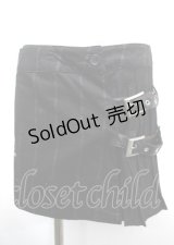 h.ANARCHY / チェーンpt巻きスカート  黒 Y-25-04-11-122-HN-SK-SZ-ZY