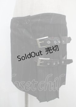 画像3: h.ANARCHY / チェーンpt巻きスカート  黒 Y-25-04-11-122-HN-SK-SZ-ZY