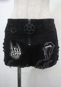 KILL STAR / Maxine shorts XS ブラック Y-25-04-11-126-PU-PA-SZ-ZY
