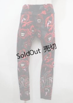 画像1: KILL STAR / Parallel leggings S 黒 Y-25-04-11-127-PU-PA-SZ-ZY