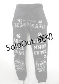 BLACK CRAFT / Ouija Sweatpants  黒 Y-25-04-11-128-PU-PA-SZ-ZY