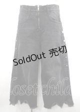 DISTURBIA / サイドスリットデニムパンツ  グレー Y-25-04-11-133-PU-PA-SZ-ZY