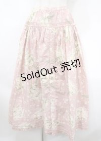 WONDERFUL WORLD / 雛菊ブーケスカート  ピンク Y-25-04-11-144-LO-SK-SZ-ZY