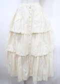 WONDERFUL WORLD / 段々フリルスカート  生成り Y-25-04-11-153-LO-SK-SZ-ZY