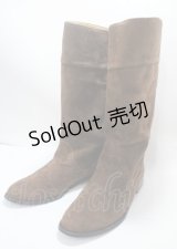 WONDERFUL WORLD / スエードブーツ LL ブラウン Y-25-04-11-058-LO-SH-SZ-ZY
