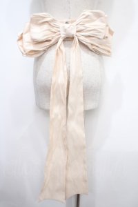 星箱works / ボリュームリボンテールベルト  アイボリー Y-25-04-15-001-PU-ZA-SZ-ZY