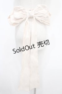 星箱works / ボリュームリボンテールベルト  アイボリー Y-25-04-15-001-PU-ZA-SZ-ZY