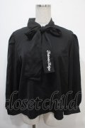 TRAVAS TOKYO / Bowtie blouse F ブラック Y-25-04-15-037-PU-BL-SZ-ZY
