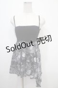 gouk / 和柄イレヘムキャミ  グレー Y-25-04-15-039-GO-TO-SZ-ZY