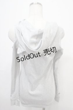 画像2: NieR Clothing / 肩出しレースアップトップス F グレー Y-25-04-15-040-PU-TO-SZ-ZY