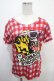 画像1: RNA / チェック×トラTシャツ M ラベンダー×赤 Y-25-04-15-045-PU-TO-SZ-ZY (1)