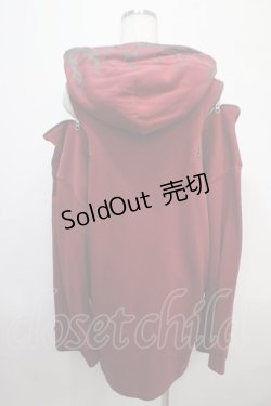 画像2: REFLEM / ショルダーZIPチェーンパーカー F レッド Y-25-04-15-046-PU-TO-SZ-ZT280