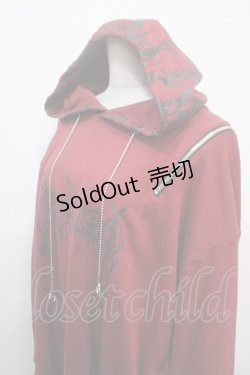 画像3: REFLEM / ショルダーZIPチェーンパーカー F レッド Y-25-04-15-046-PU-TO-SZ-ZT280
