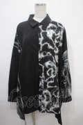 REFLEM / 切換えワイドシャツ/オーバーサイズシャツ F ブラック Y-25-04-15-047-PU-TS-SZ-ZY