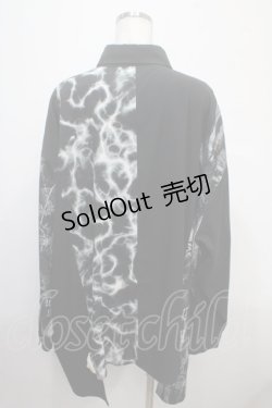 画像2: REFLEM / 切換えワイドシャツ/オーバーサイズシャツ F ブラック Y-25-04-15-047-PU-TS-SZ-ZY