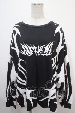 画像1: REFLEM / トライバルBIGロングTEE F ブラック Y-25-04-15-048-PU-TO-SZ-ZY