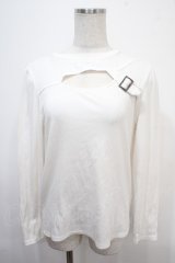 axes femme / ベルトディティールトップス F 生成り Y-25-04-15-057-AX-TO-SZ-ZY