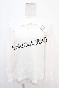 axes femme / ベルトディティールトップス F 生成り Y-25-04-15-057-AX-TO-SZ-ZY