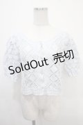 axes femme POETIQUE / フラワークロシェニットCD M サックス Y-25-04-15-059-AX-TO-SZ-ZY