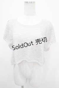 F i.n.t / 透かし編みニット F ラベンダー Y-25-04-15-060-CA-TO-SZ-ZY