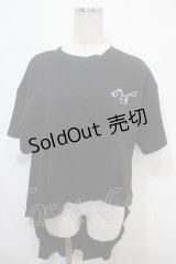 NieR Clothing / 燕尾風Tシャツ  黒 Y-25-04-15-061-PU-TO-SZ-ZY