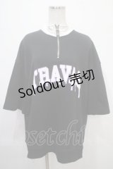 TRAVAS TOKYO / Logo half zip スウェット  黒 Y-25-04-15-062-PU-TO-SZ-ZY