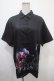 画像1: NieR Clothing / プリントシャツ  黒 Y-25-04-15-063-PU-BL-SZ-ZY (1)