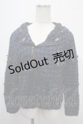 ALGONQUINS / ZIPデザインチェックジャケット  青 Y-25-04-15-073-AL-BL-SZ-ZY