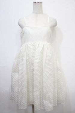 画像1: Candy Stripper / VOLUME CAMISOLE DRESS 2 ホワイト Y-25-04-15-079-PU-OP-SZ-ZY