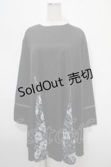 NieR Clothing / ZIPデザインワンピース  黒 Y-25-04-15-082-PU-OP-SZ-ZY