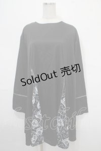 NieR Clothing / ZIPデザインワンピース  黒 Y-25-04-15-082-PU-OP-SZ-ZY