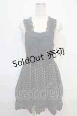 PEACE NOW /スターシフォン切替ワンピース  黒ｘ白 Y-25-04-15-083-PU-TO-AS-ZY