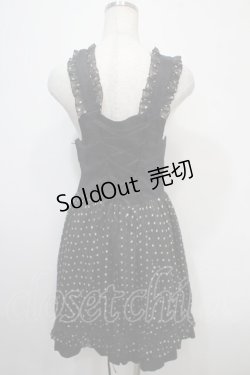画像2: PEACE NOW /スターシフォン切替ワンピース  黒ｘ白 Y-25-04-15-083-PU-TO-AS-ZY