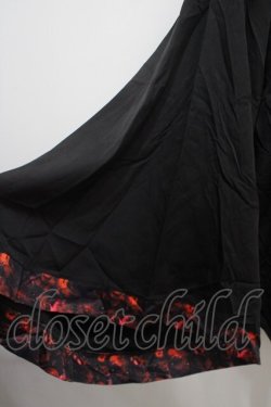 画像3: NieR Clothing / フード付き着物風袖ブロッキングシャツ【RED ROSE】  黒×赤 Y-25-04-15-089-PU-BL-SZ-ZY