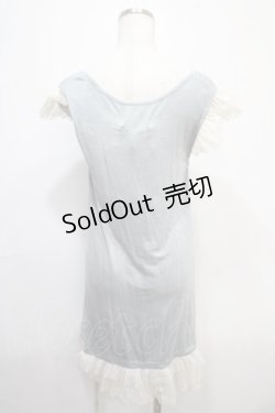 画像2: GRAMM / レース重ねノースリーブカットソー  サックス Y-25-04-15-093-HN-TO-SZ-ZY