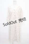 axes femme / 小花シフォンロングカーディガン M 生成り Y-25-04-15-105-AX-TO-SZ-ZI