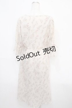 画像2: axes femme / 小花シフォンロングカーディガン M 生成り Y-25-04-15-105-AX-TO-SZ-ZI