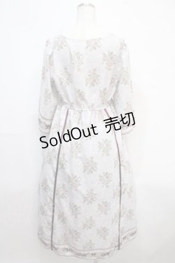 画像2: axes femme / ウォールオーナメント柄ワンピース M キナリ Y-25-04-15-106-AX-OP-SZ-ZY