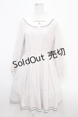 axes femme POETIQUE / ウサギ刺繍セーラーワンピース【多屋来夢コラボ】 M ピンク Y-25-04-15-108-AX-OP-SZ-ZY