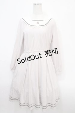 画像1: axes femme POETIQUE / ウサギ刺繍セーラーワンピース【多屋来夢コラボ】 M ピンク Y-25-04-15-108-AX-OP-SZ-ZY