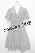 axes femme / ナポレオンモチーフワンピース M グレー Y-25-04-15-109-AX-OP-SZ-ZI
