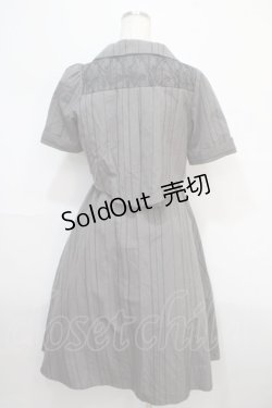 画像2: axes femme / ナポレオンモチーフワンピース M グレー Y-25-04-15-109-AX-OP-SZ-ZI