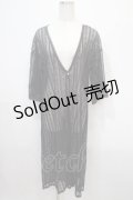 axes femme / ストライプ柄総レースガウン F 黒 Y-25-04-15-111-AX-TO-SZ-ZY