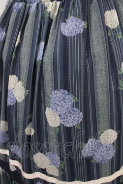 画像3: axes femme / 紫陽花シフォンワンピース M 紺 Y-25-04-15-113-AX-OP-SZ-ZI