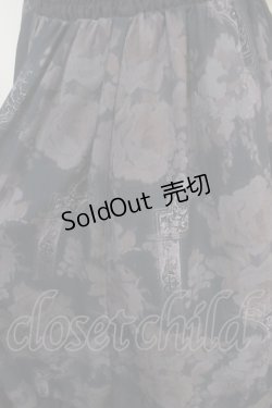 画像3: axes femme / ぼかし柄配色ワンピース M 紺 Y-25-04-15-114-AX-OP-SZ-ZY