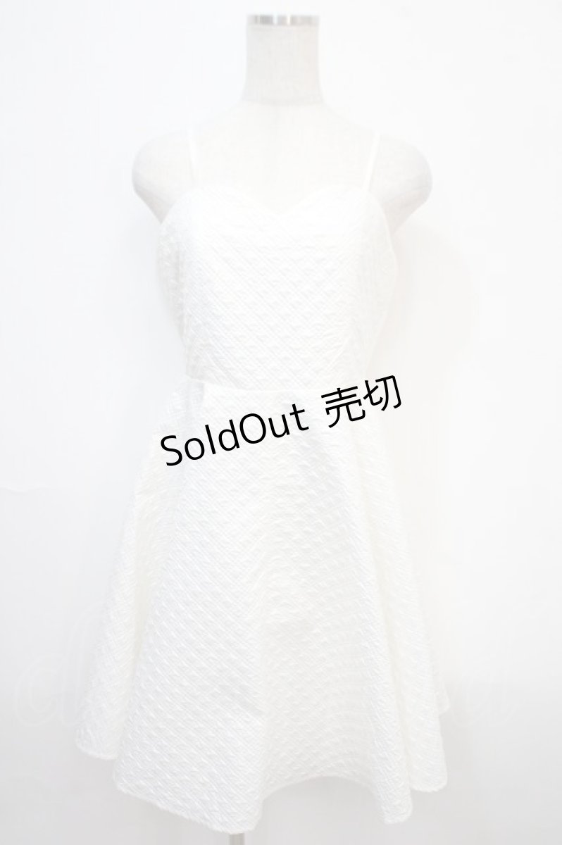 画像1: 【SALE】axes femme POETIQUE / フレアキャミワンピース M 白 Y-25-04-15-117-AX-OP-SZ-ZH (1)