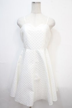 画像1: axes femme POETIQUE / フレアキャミワンピース M 白 Y-25-04-15-117-AX-OP-SZ-ZY