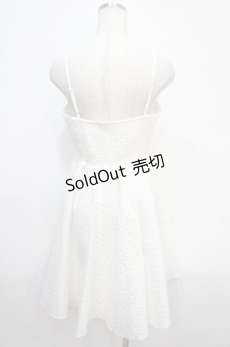 画像2: 【SALE】axes femme POETIQUE / フレアキャミワンピース M 白 Y-25-04-15-117-AX-OP-SZ-ZH (2)
