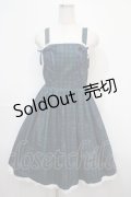 axes femme kawaii / おさんぽテリア柄ジャンスカ M グリーン Y-25-04-15-118-AX-OP-SZ-ZI