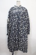 axes femme / 小花柄シャツワンピ  紺 Y-25-04-15-121-AX-OP-SZ-ZI